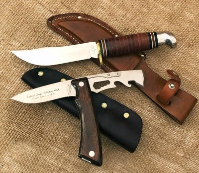 Western and a Flip Blade Drop Point