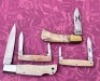 4 Parker & American Blade Scrimshawed folders - 2