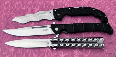 Three Large Cold Steel Folding Knives