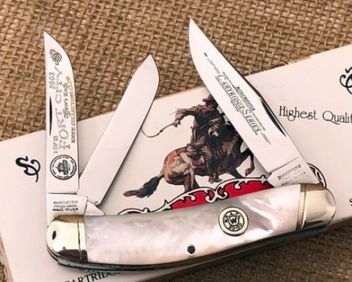 Winchester Pearl Fort City Knife Club Sowbelly Whittler