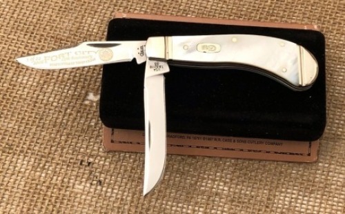 Case Pearl Saddlehorn Fort City 25th Anniversary Knife