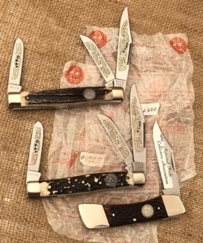 Three Hen & Rooster NKCA Knives