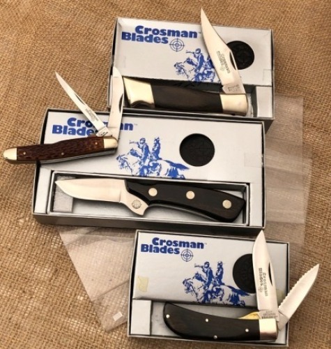 Four Crossman1980's knives