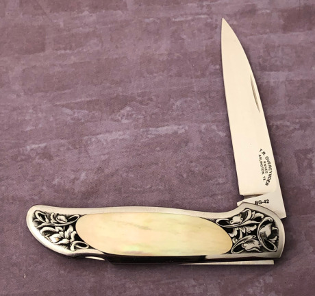 Tommy Overeynder Engraved Pearl Lockback