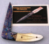 Rick Dunkerley Handmade Mosaic Damascus Folder - 2