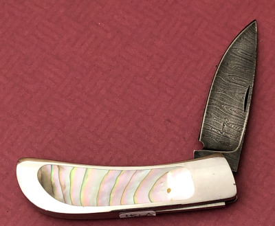 Eugene Shadley Damascus Abalone Interframe