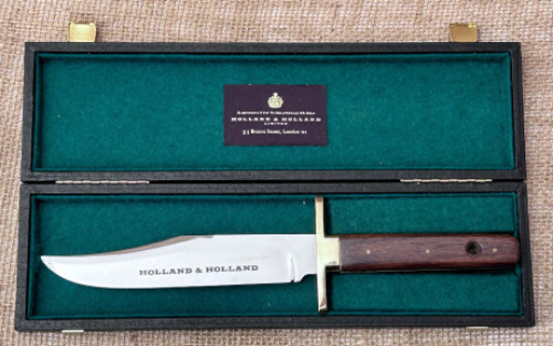 Holland & Holland English Cased Bowie