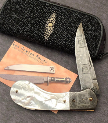 Ron Newton Pearl Mosaic Damascus