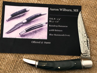 Aaron Wilburn Damascus Toothpick