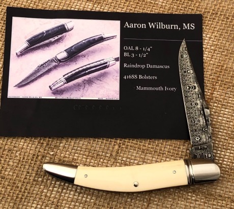 Aaron Wilburn Damascus Toothpick