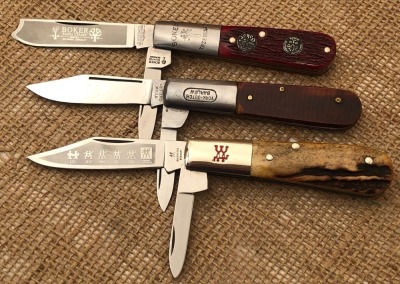 Three German Barlows, Boker, York and Henckels