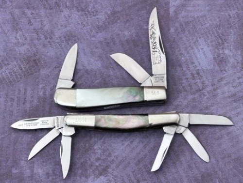Two Black Lip Pearl American Blade Collectors