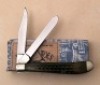 Case Pocket Worn Green Bone Slim Trapper - 2