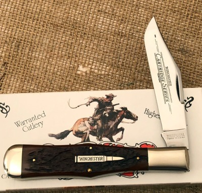 Winchester Bone Coke Bottle Folding Hunter