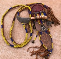 Squaw Camp Blade with Beaded Pouch Sheath