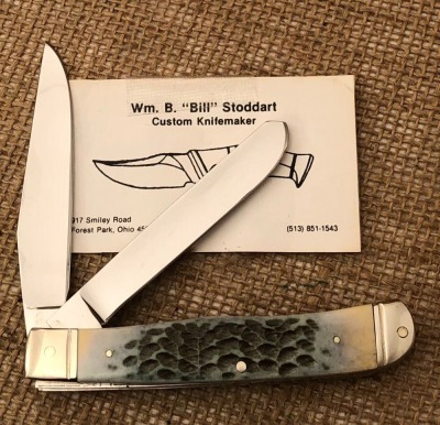 Bill Stoddart Handmade Blue Bone Trapper - 2