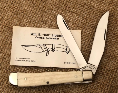 Bill Stoddart Handmade White Bone Trapper