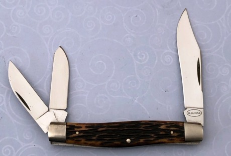 Dan Burke Handmade Bone Stockman Whittler