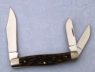 Dan Burke Handmade Bone Stockman Whittler - 2