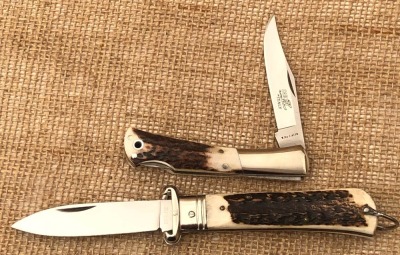 Pair of Italian Stag Folders