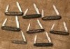 Eight Fight'n Rooster Metal Handled Knives