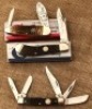 Three Case Bone NKCA Club Knives