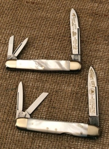 Fight'n Rooster Pearl Fort City Whittlers-1 lockback