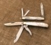 FR Lockback whittler & 3 bl Trapper IN PEARL