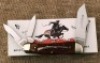 Winchester Burnt Orange Bone Rifle Shield Whittler
