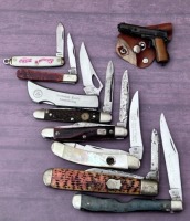 Group of 8 Knives and a Tiny Cap Gun