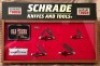 Schrade Tough Display Case With 4 Bone Handles