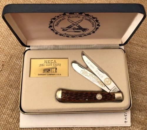 Sargent USA Trapper 1990 NKCA Club Knife