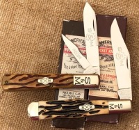 Pair of Bone Stag Schatt & Morgan