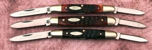 Trio of 70's Bone Case Pens