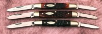 Trio of 70's Bone Case Pens