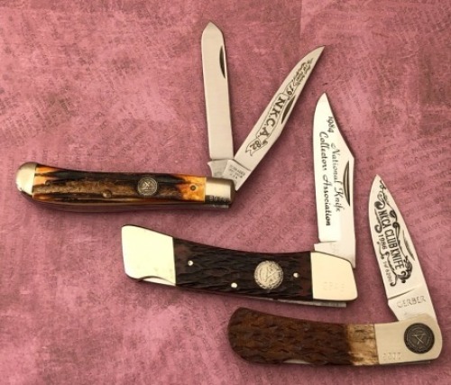 Trio of NKCA Club Knives