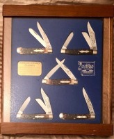 Schrade Cutlery Classics Display of 5 Bone Handles