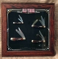 Schrade Old Timer Classics Display with 4 Bone Handles