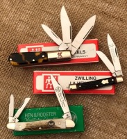 Two JA Henckels and a Hen & Rooster