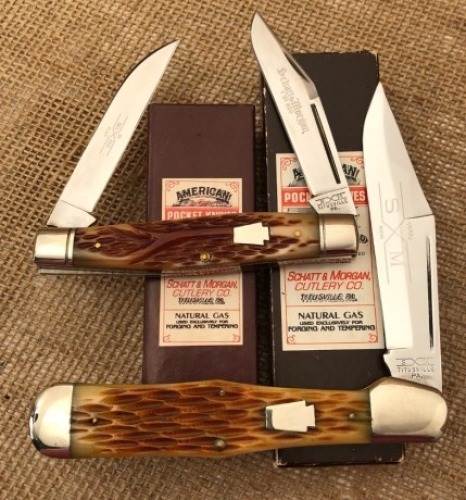 Pair of Bone Queen Schatt & Morgan