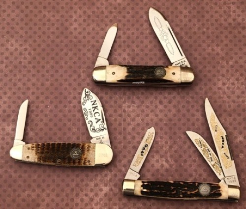 Three NKCA Club Knives