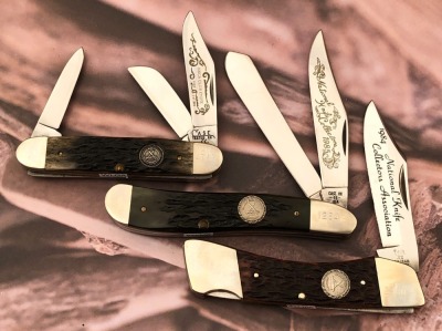 Three Case NKCA Club Knives