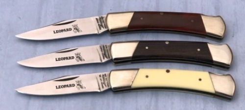 Three Parker Leopard Lockbacks