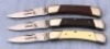 Three Parker Leopard Lockbacks