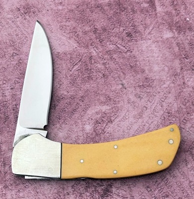 Tom Black Handmade Micarta Lockback - 2