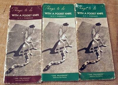 Three Remington Arms 1934 Pamphlet :Things to do with a Pocket Knife"