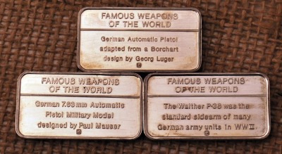 Famous Weapons of the World Sterling Silver Tokens - 2