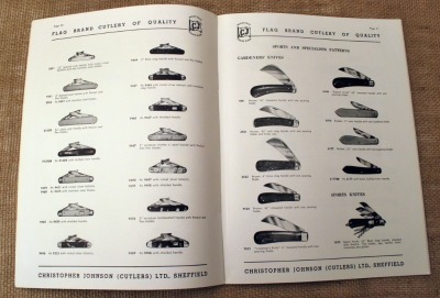 Christopher Johnson (CJ) Flag Brand Cutlery Catalog - 2