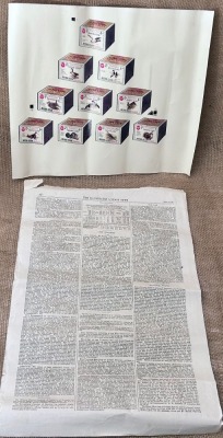 Remington Poster and a Page from the London News - 2