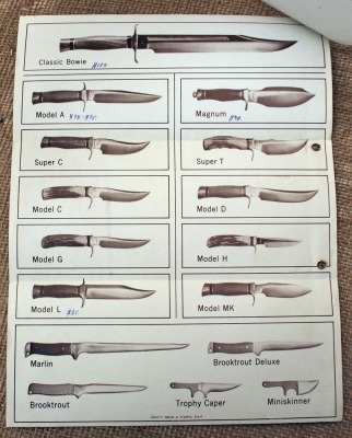 1970 Stone Knives Ordering Brochure - 2